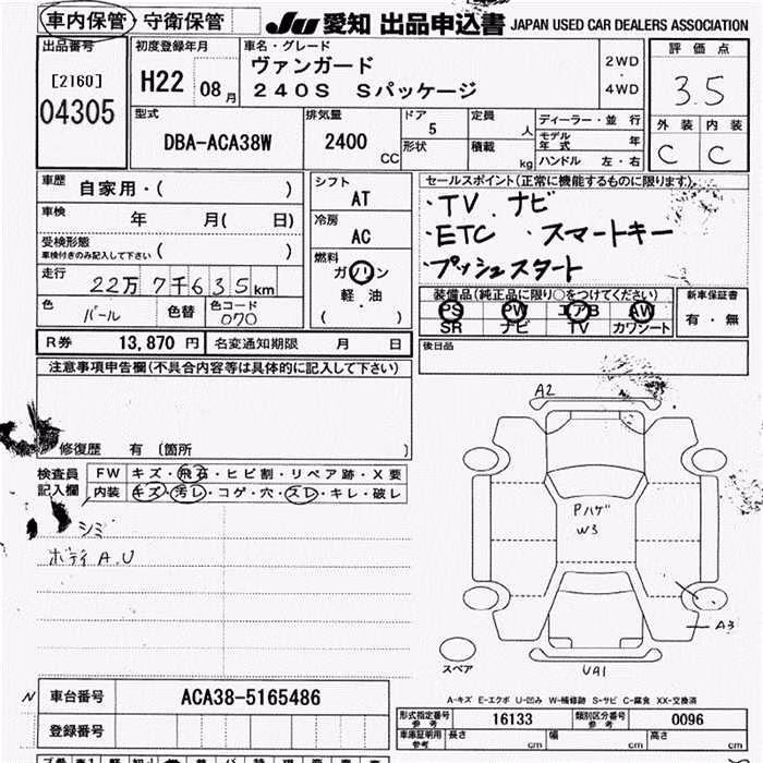 TOYOTA VANGUARD