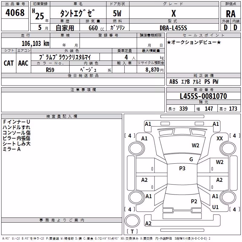 DAIHATSU TANTO EXE