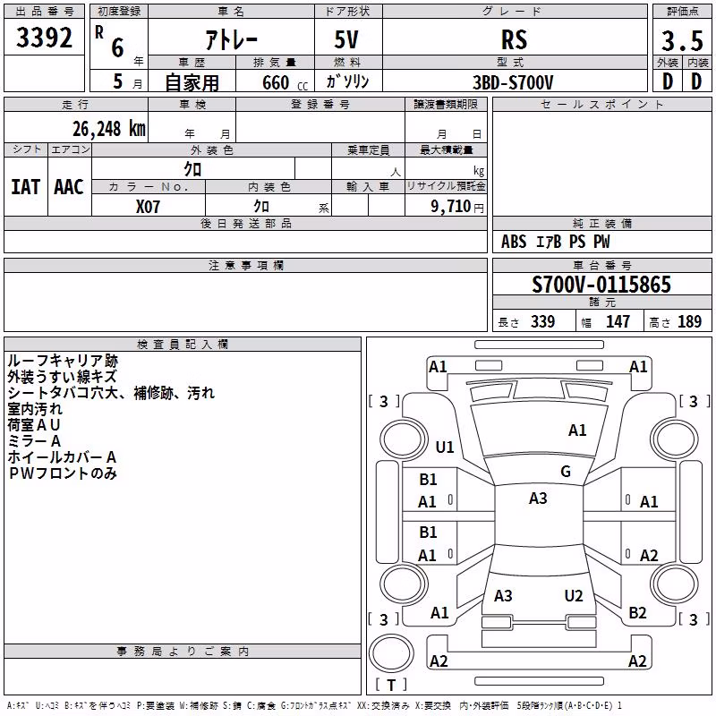 DAIHATSU ATRAI