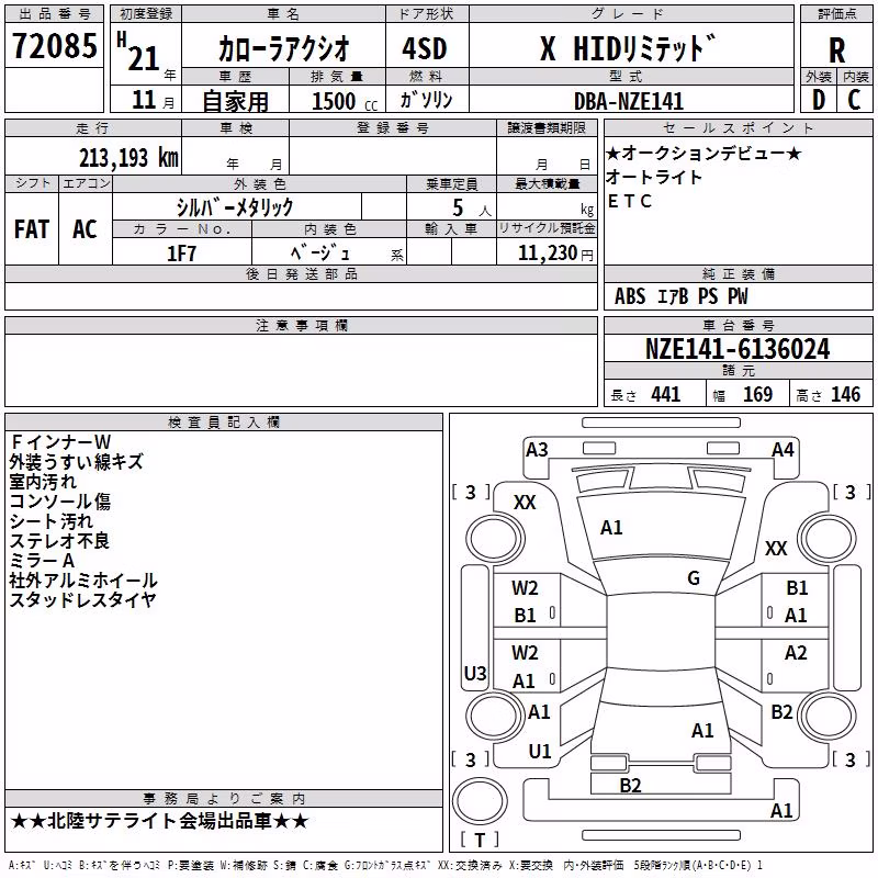 TOYOTA COROLLA AXIO