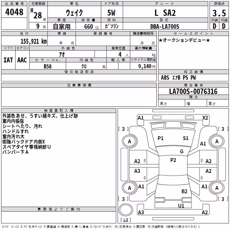 DAIHATSU WAKE
