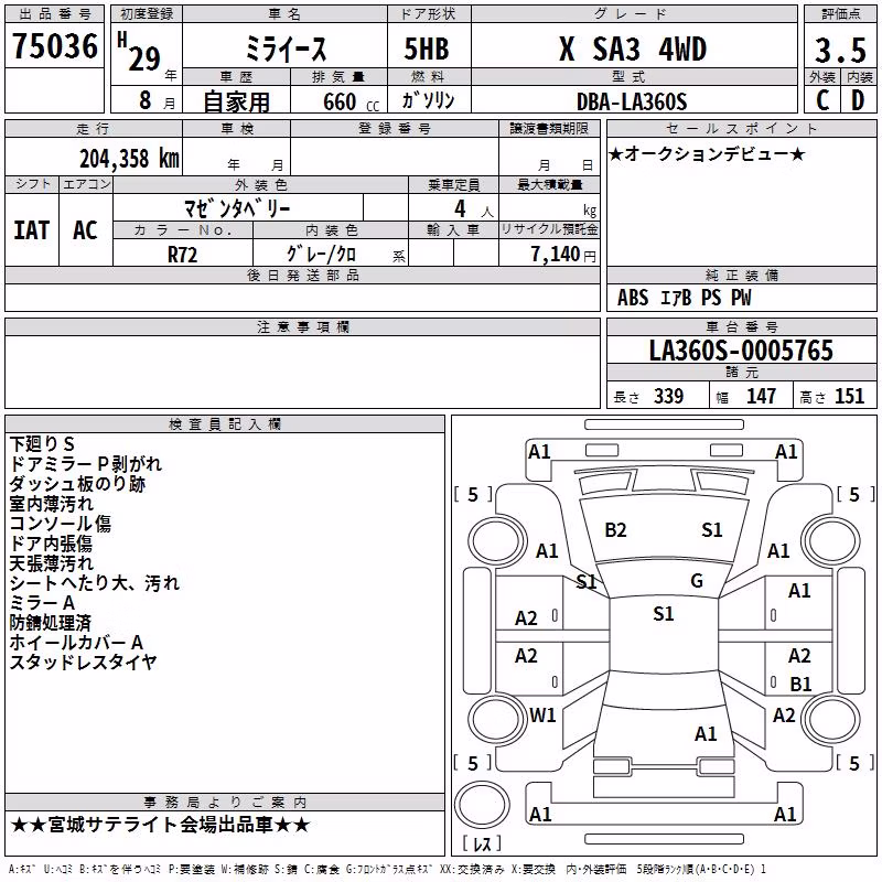 DAIHATSU MIRA E:S
