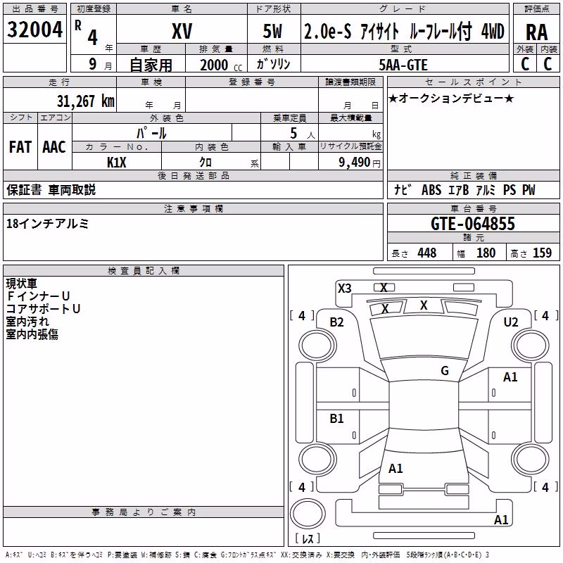 SUBARU XV