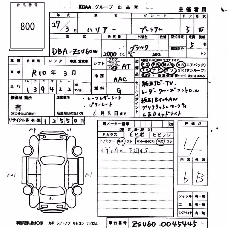 TOYOTA HARRIER