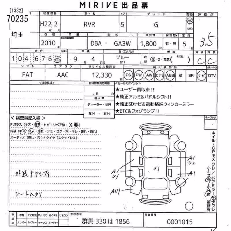 MITSUBISHI RVR