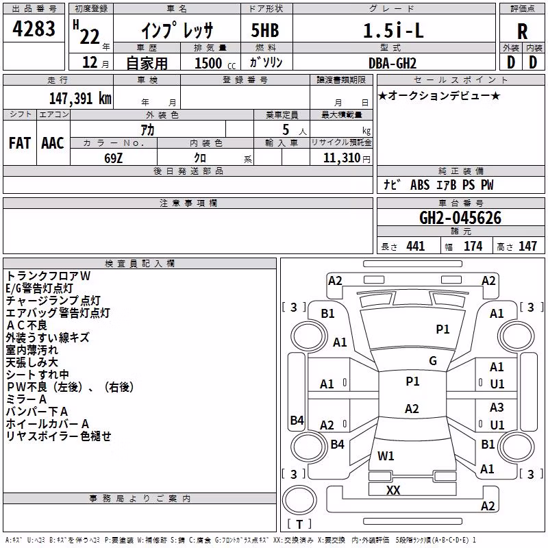 SUBARU IMPREZA