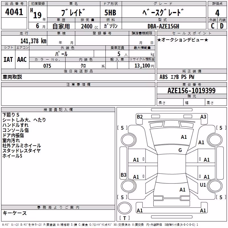 TOYOTA BLADE