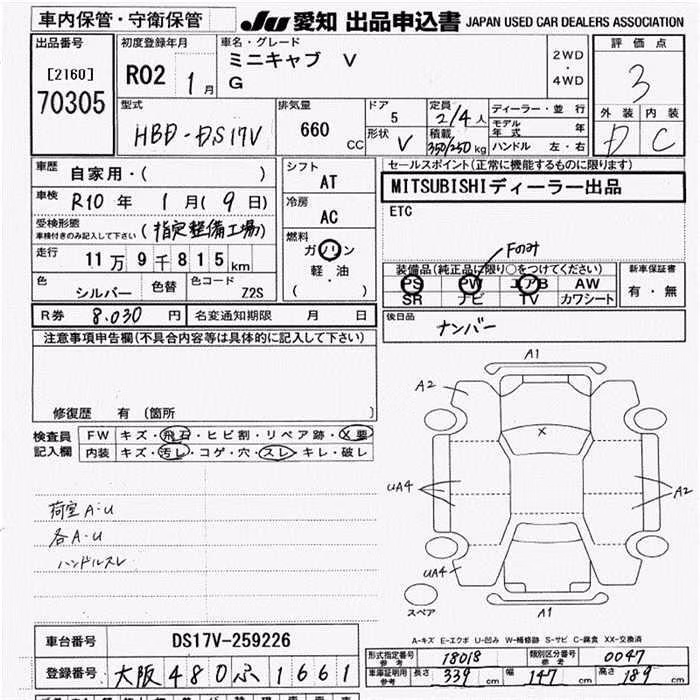 MITSUBISHI MINICAB