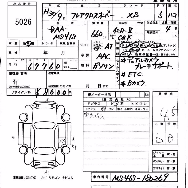 MAZDA FLAIR CROSSOVER