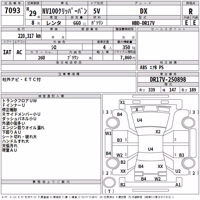NISSAN NV100 CLIPPER