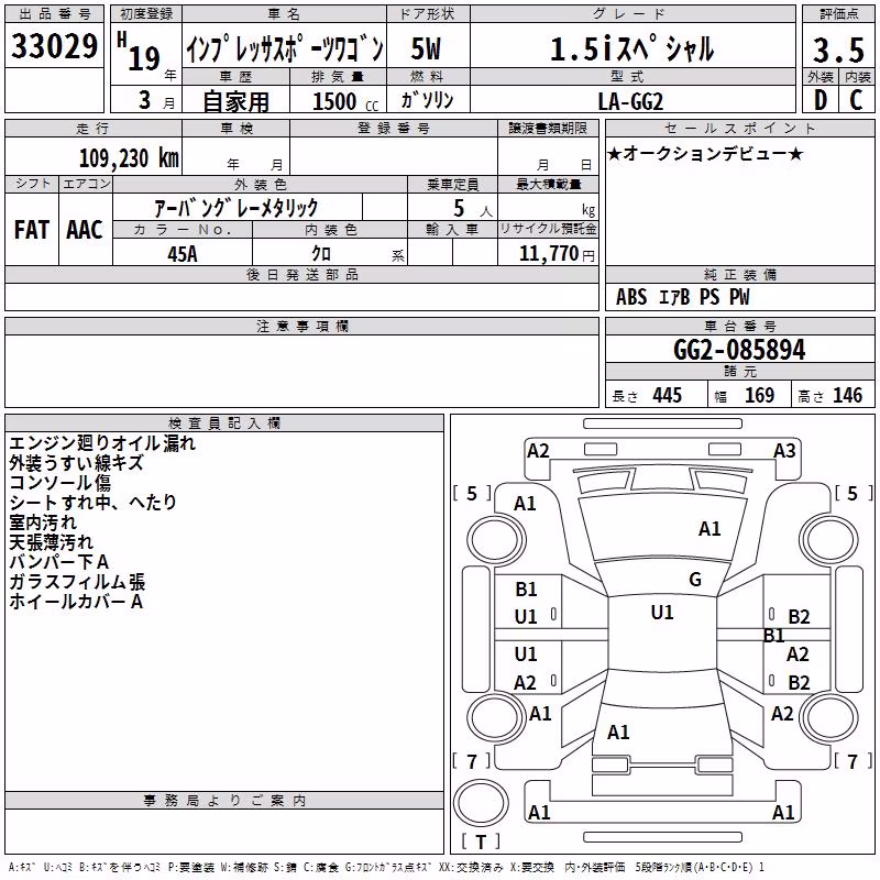 SUBARU IMPREZA