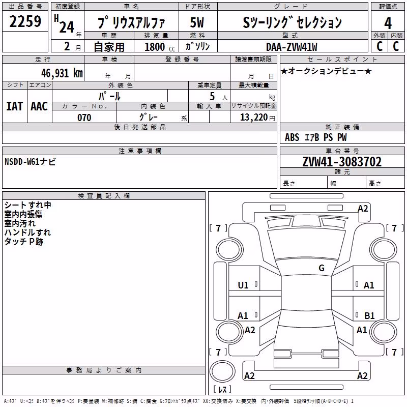 TOYOTA PRIUS ALPHA