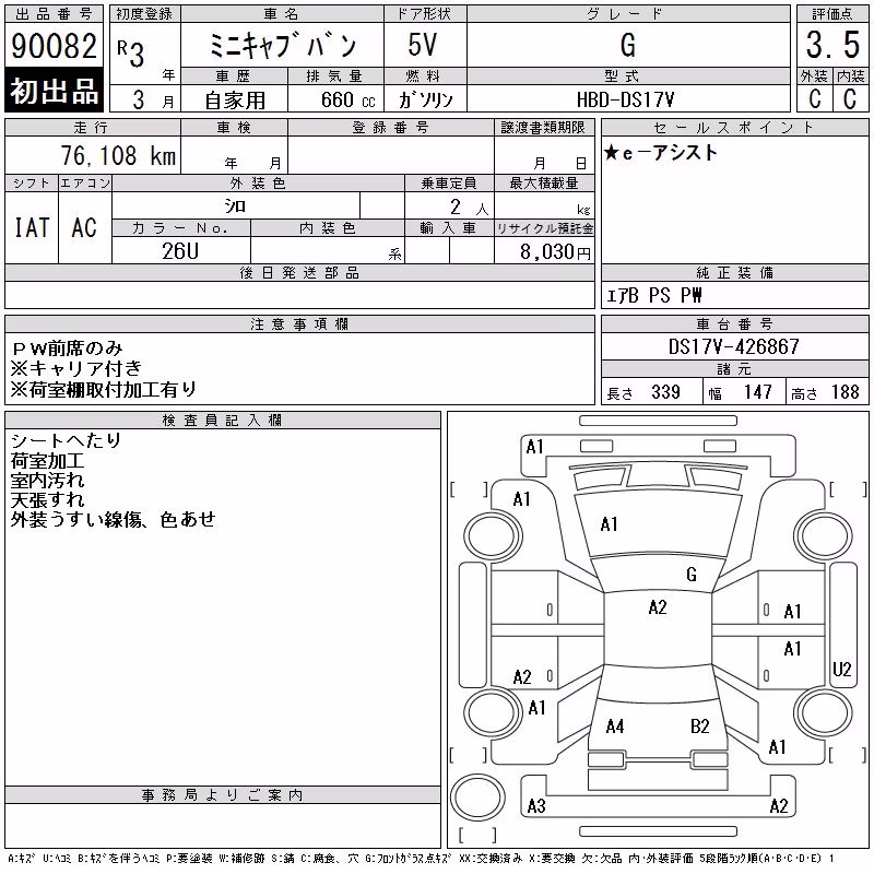 MITSUBISHI MINICAB