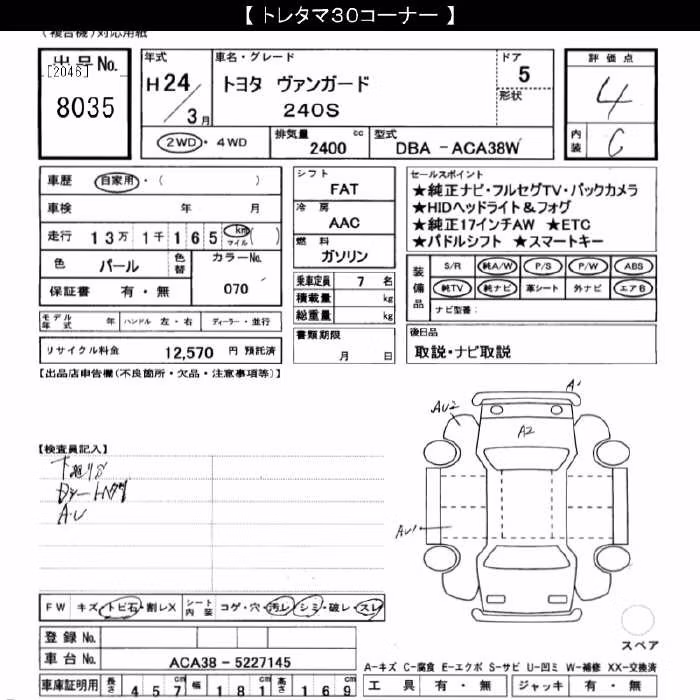 TOYOTA VANGUARD