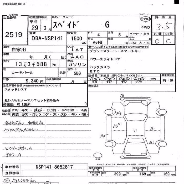 TOYOTA SPADE