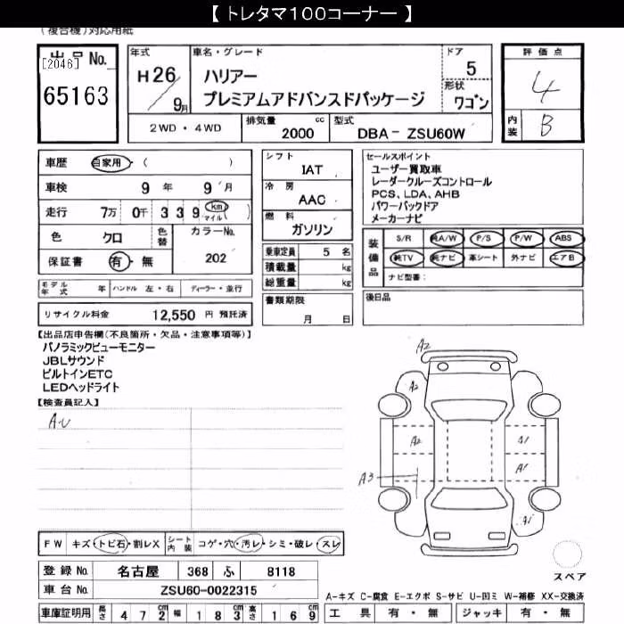 TOYOTA HARRIER
