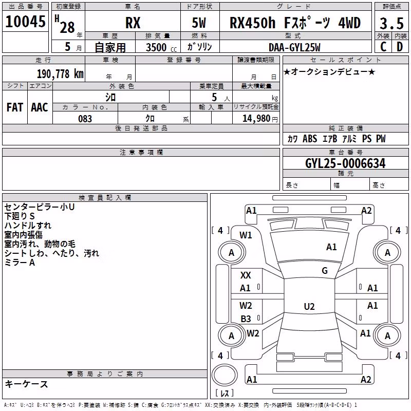 LEXUS RX450H