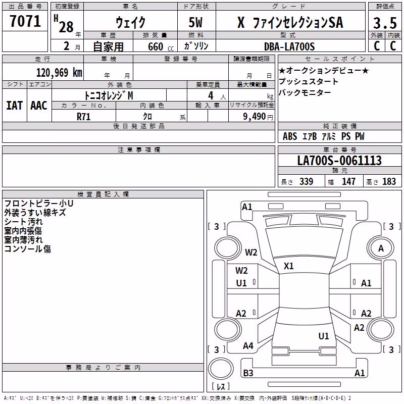 DAIHATSU WAKE