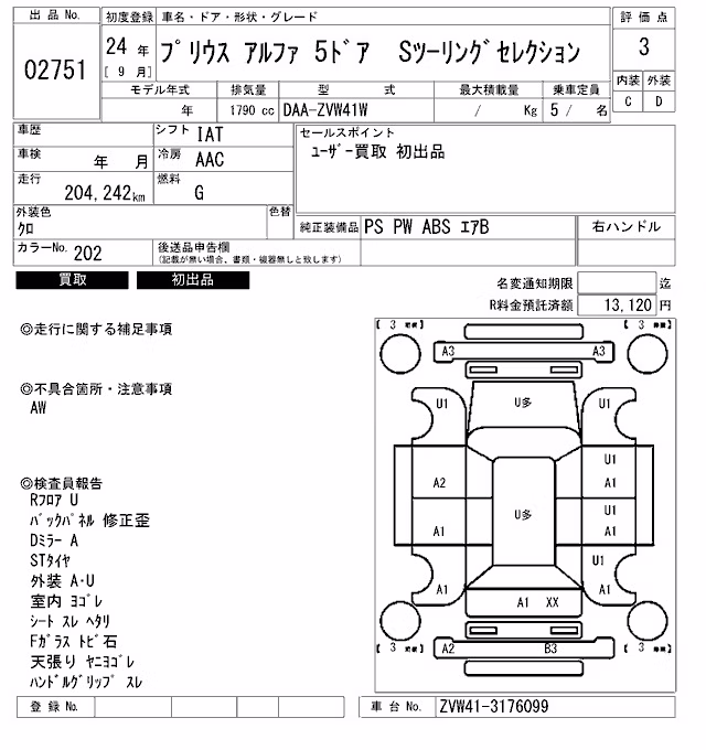 TOYOTA PRIUS ALPHA