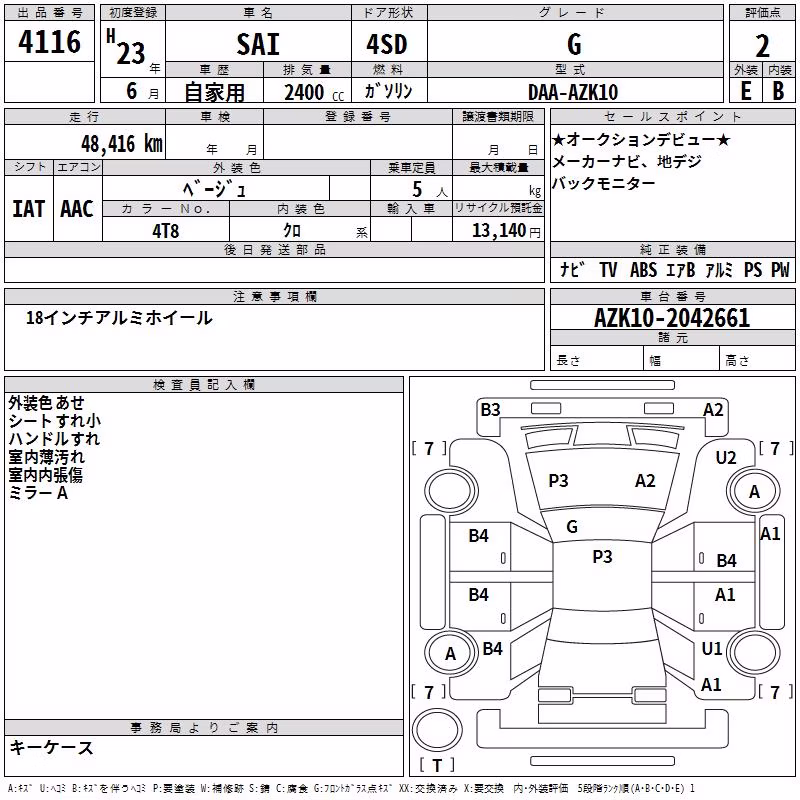 TOYOTA SAI