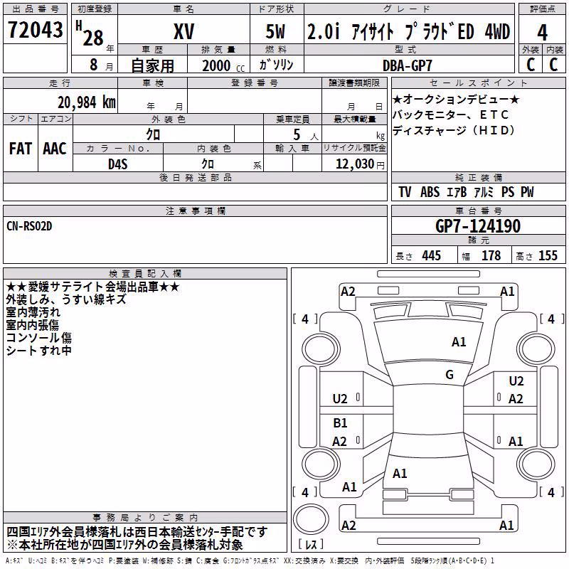 SUBARU XV