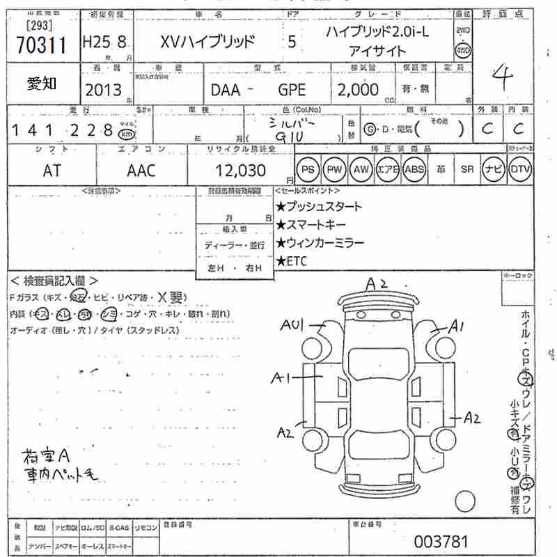 SUBARU XV