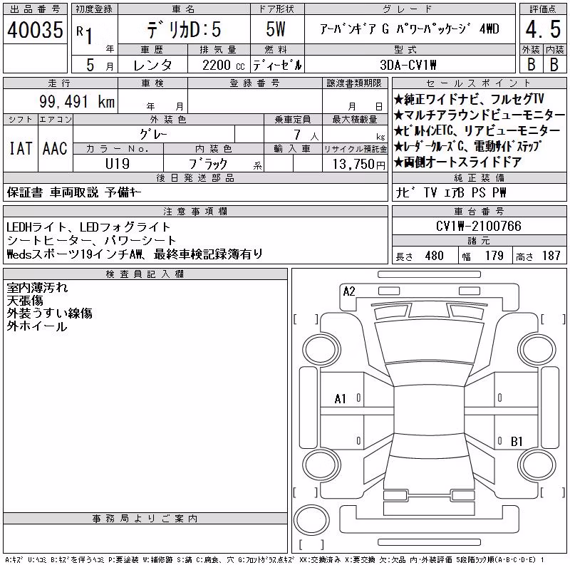 MITSUBISHI DELICA D:5