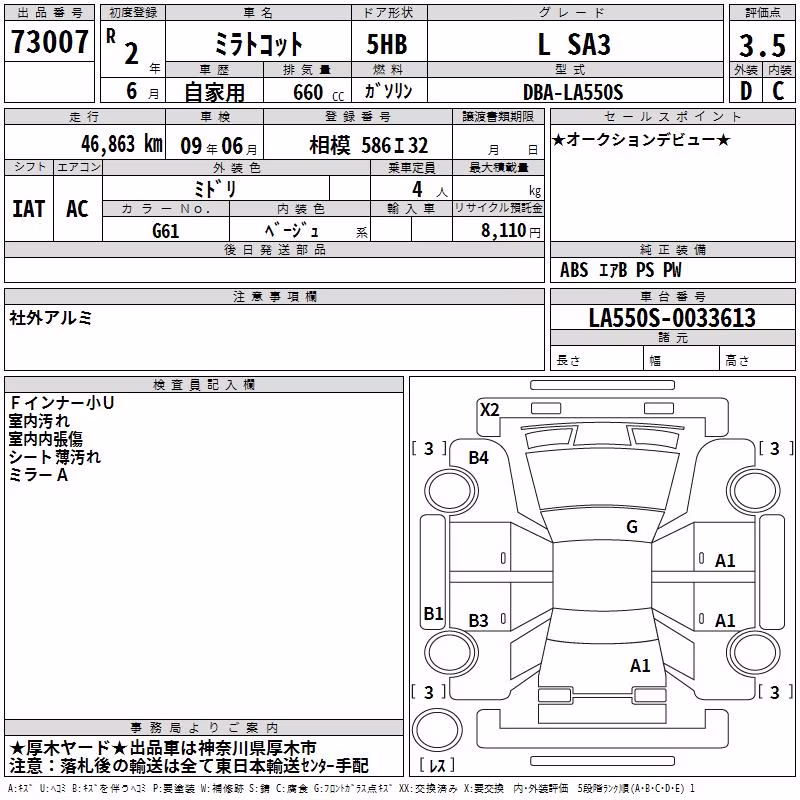 DAIHATSU MIRA TOCOT