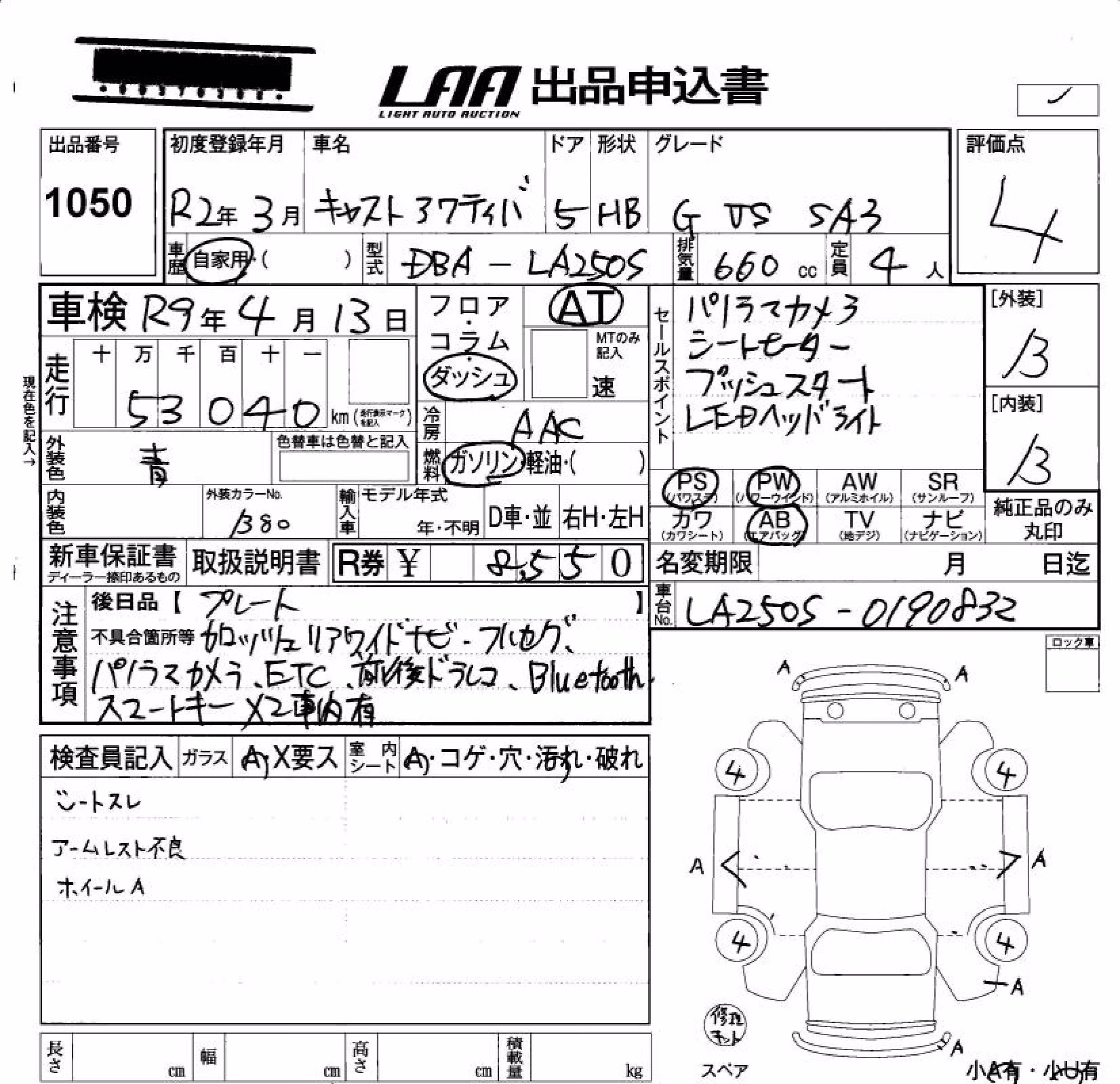 DAIHATSU CAST