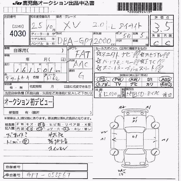 SUBARU XV