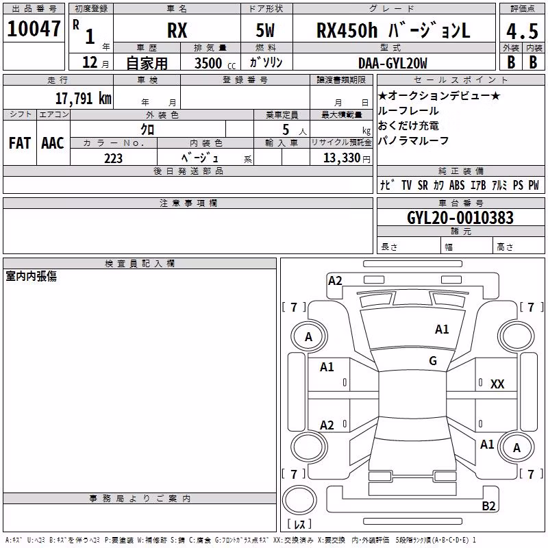 LEXUS RX450H