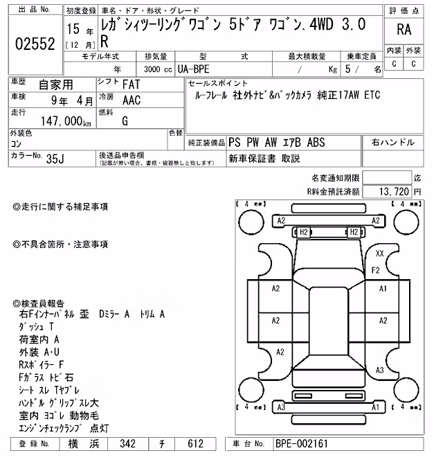 SUBARU LEGACY