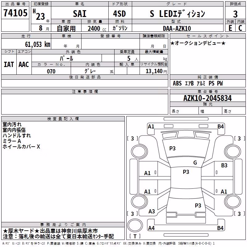 TOYOTA SAI