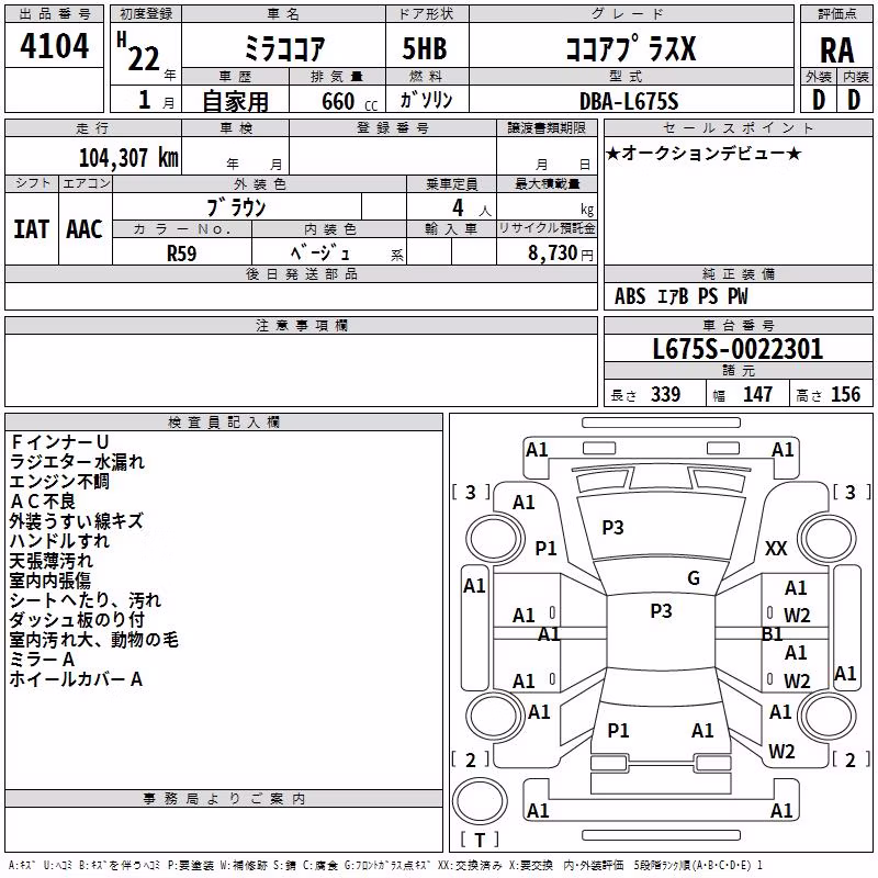 DAIHATSU MIRA COCOA