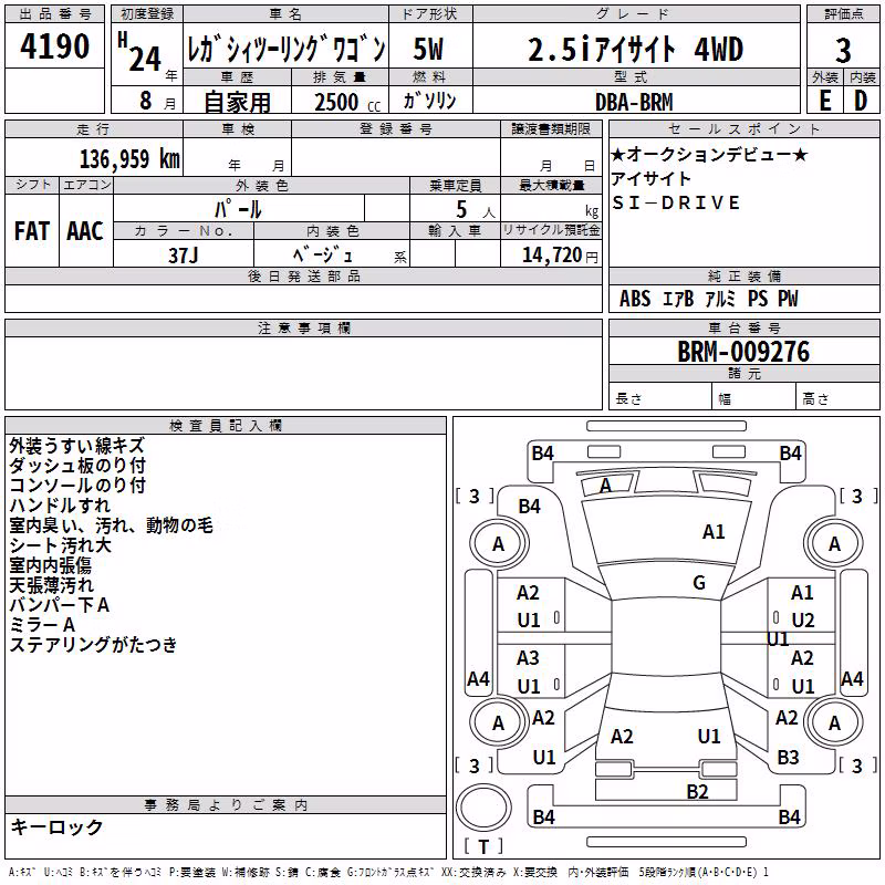 SUBARU LEGACY