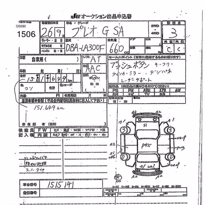 SUBARU PLEO PLUS