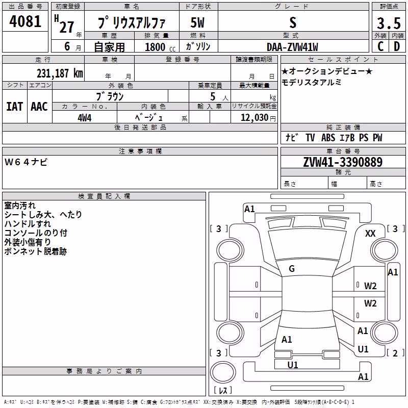 TOYOTA PRIUS ALPHA