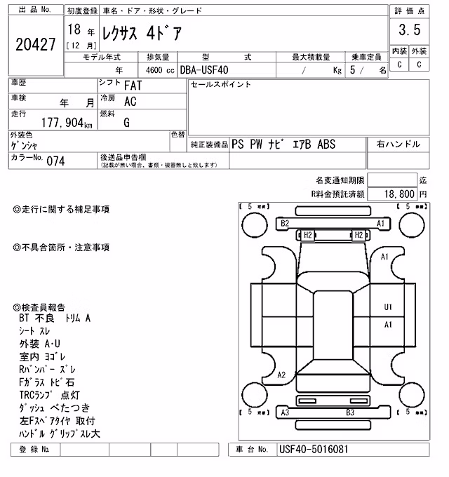 LEXUS LS460