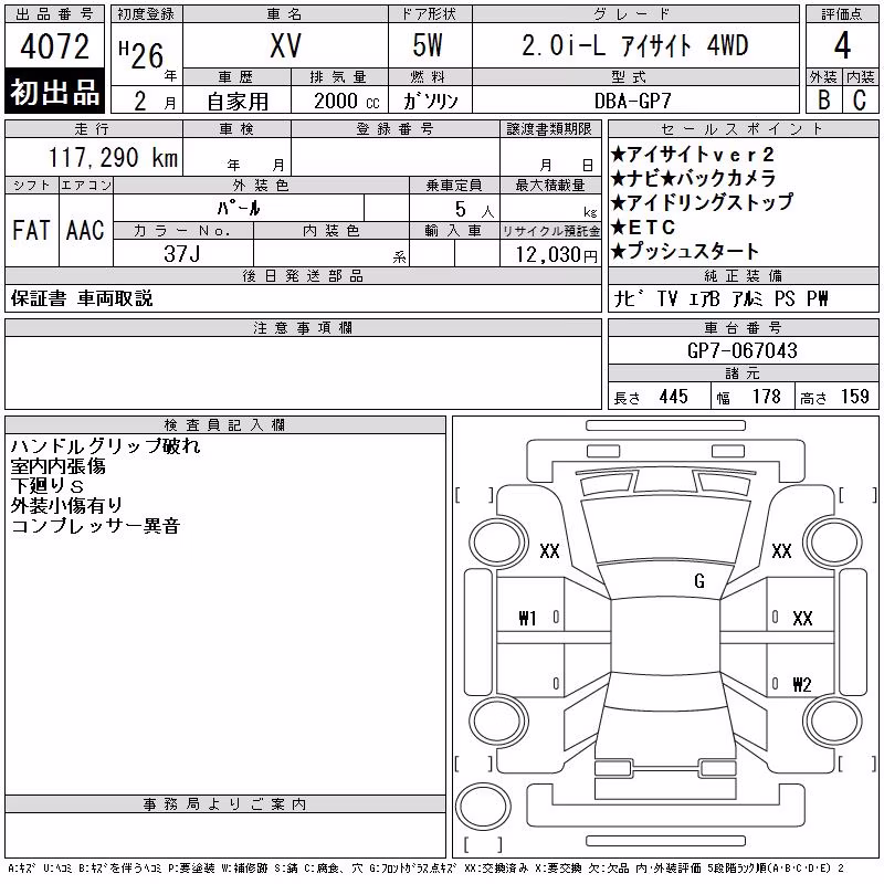 SUBARU XV