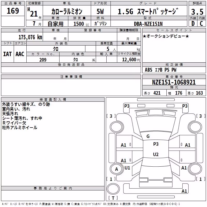 TOYOTA COROLLA RUMION
