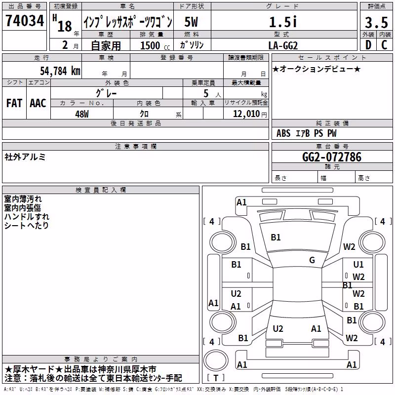 SUBARU IMPREZA