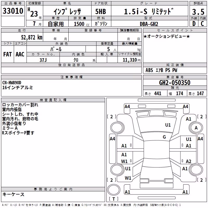 SUBARU IMPREZA