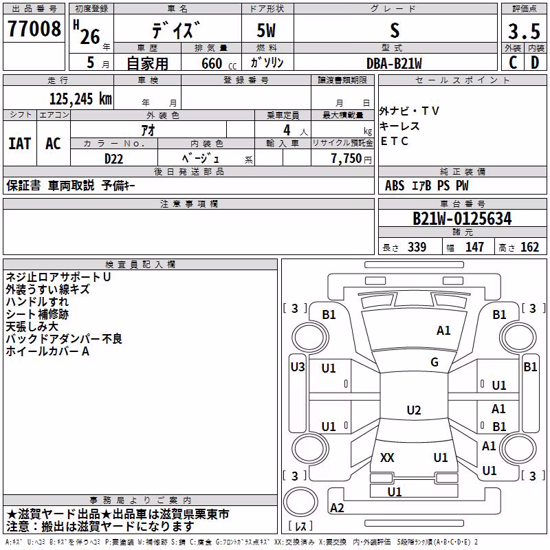 NISSAN DAYZ