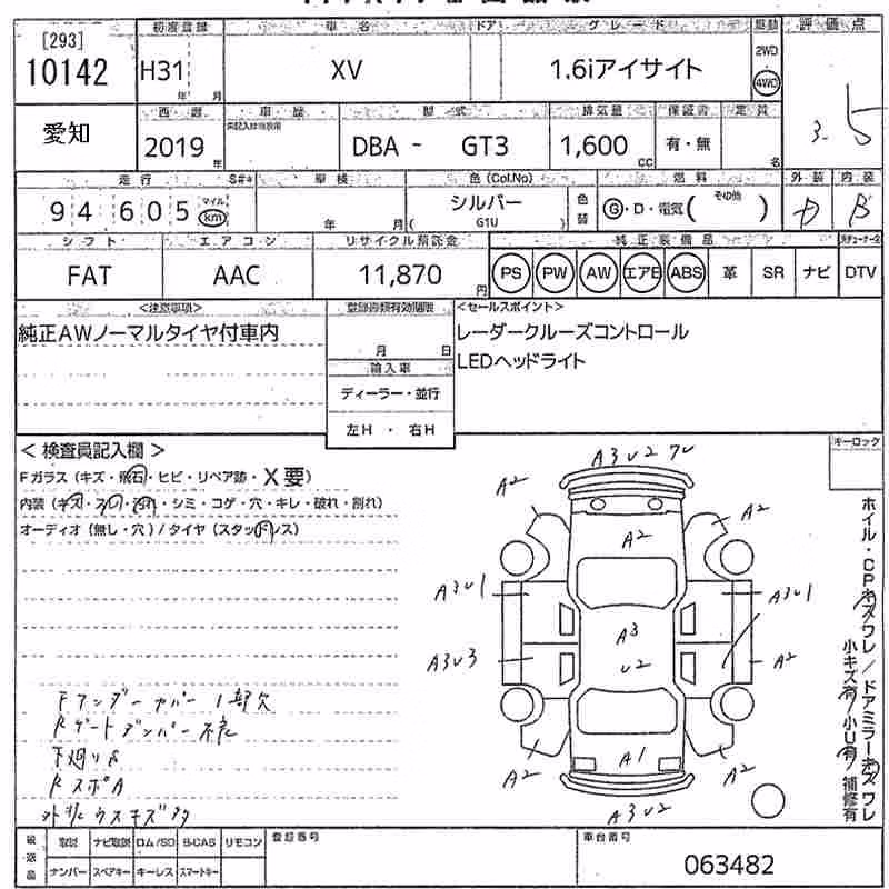 SUBARU XV