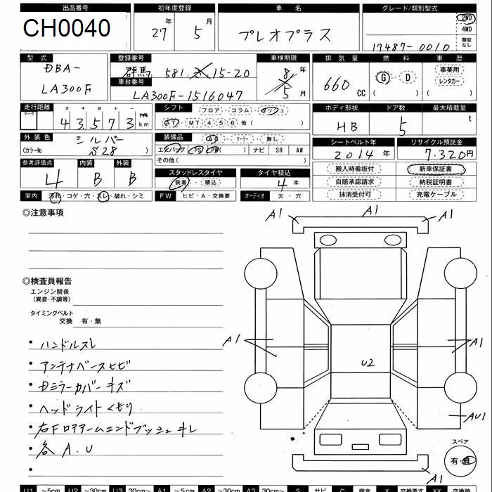 SUBARU PLEO PLUS