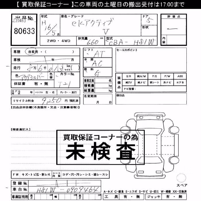 MITSUBISHI EK ACTIVE