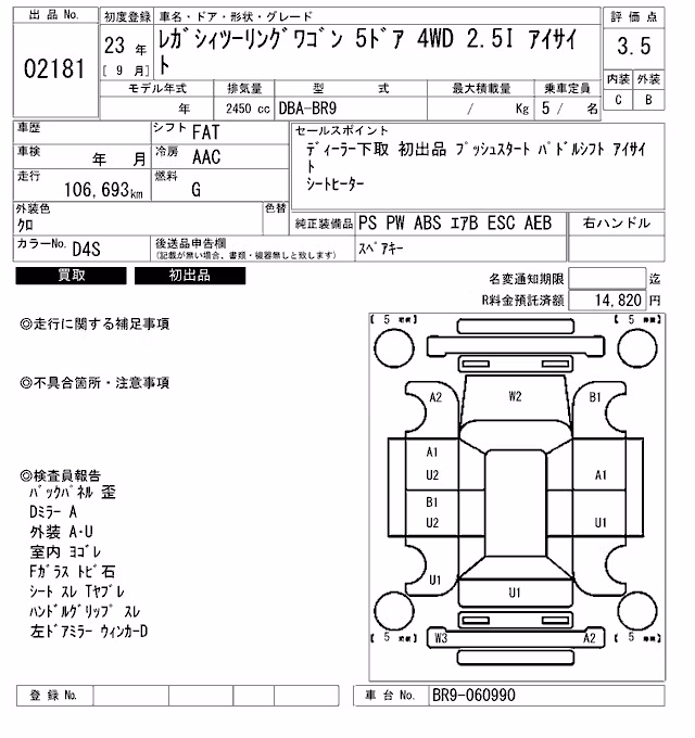 SUBARU LEGACY