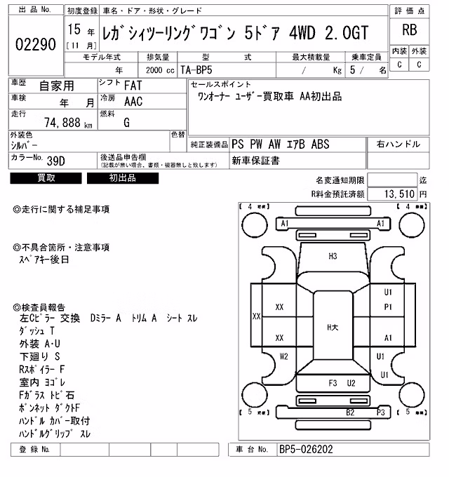 SUBARU LEGACY
