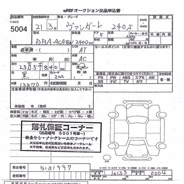 TOYOTA VANGUARD