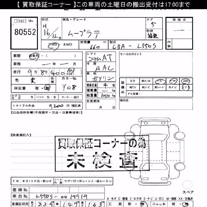 DAIHATSU MOVE LATTE